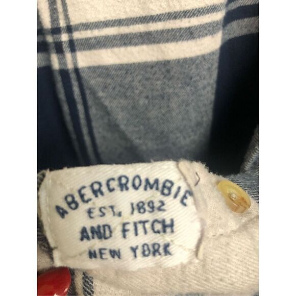 Abercrmbie & Fitch Vintage Flannel Shirt Small - Picture 8 of 12